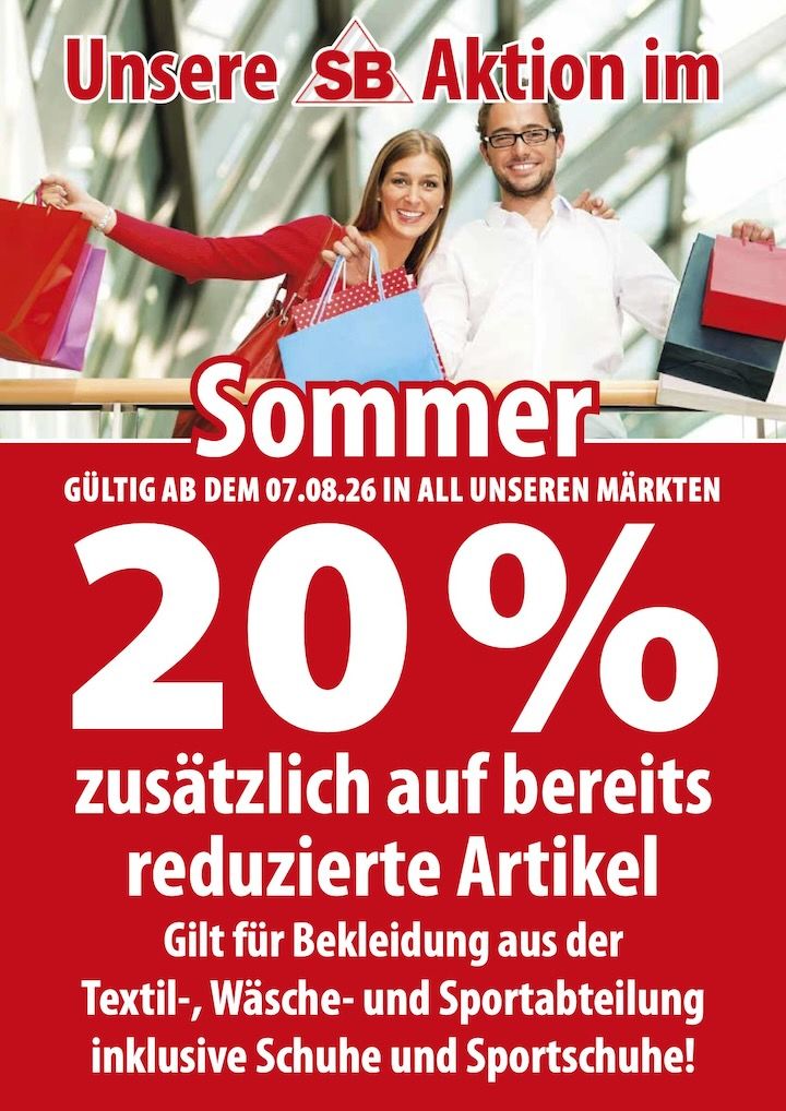 Aktion 20% extra auf reduzierte Artikel